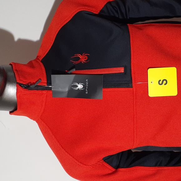 NWT Spyder Gait Half Zip Jacket - Small - Red/Black - Picture 3 of 8
